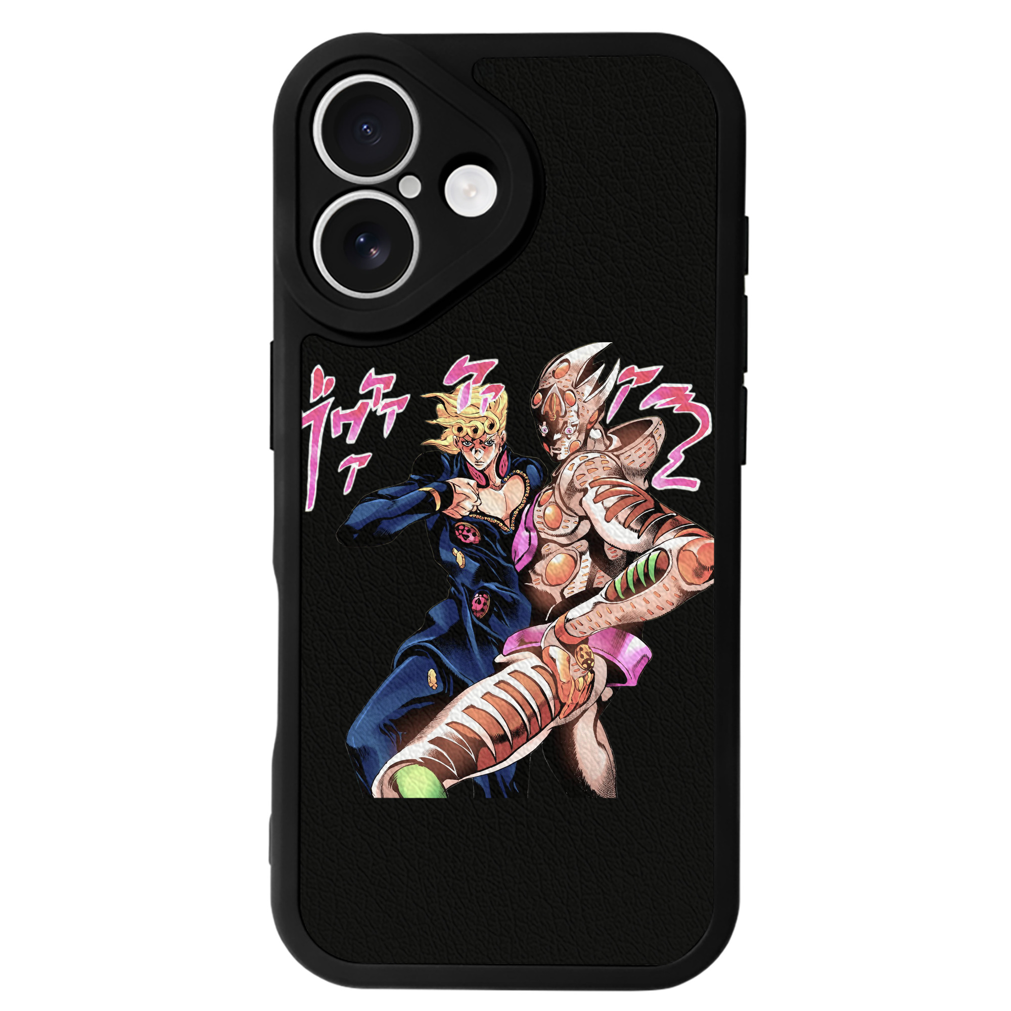 （画像用） ジョジョの奇妙な冒険 ジョルノ?ジョバァーナ JoJo's Bizarre Adventure Giorno Giovanna 【iPhone 16シリーズ対応】シリコンスマホケース（レザー調） 材質：シリコン
